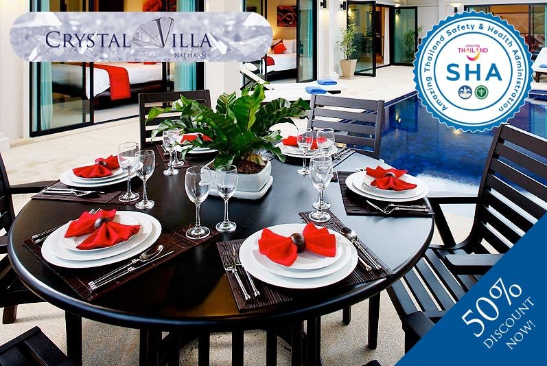 crystal villa SHA approved luxury accommodation nai harn phuket