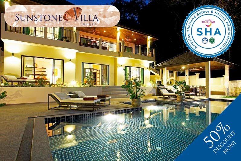 								 sunstone villa SHA approved luxury accommodation nai harn phuket			