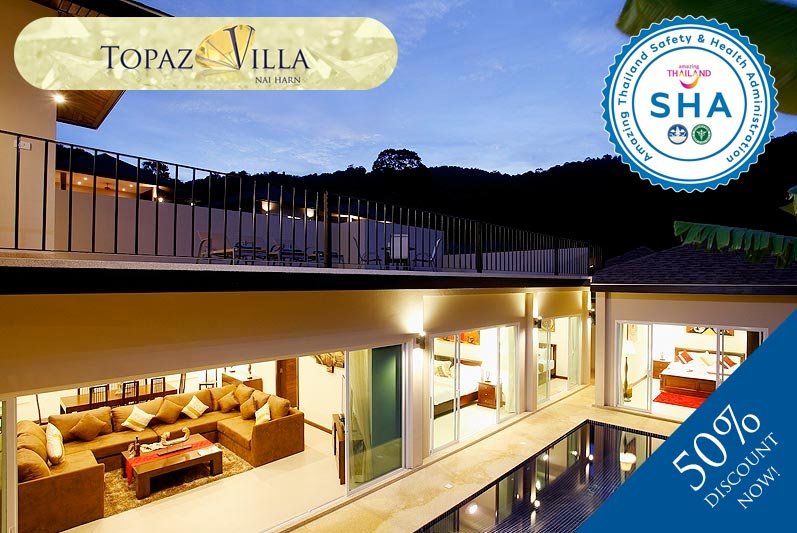 								 topaz villa SHA approved luxury accommodation nai harn phuket			
